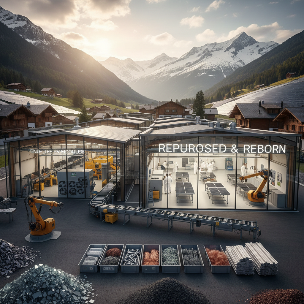 Solarpanels auf Einfamilienhaus in der Schweiz